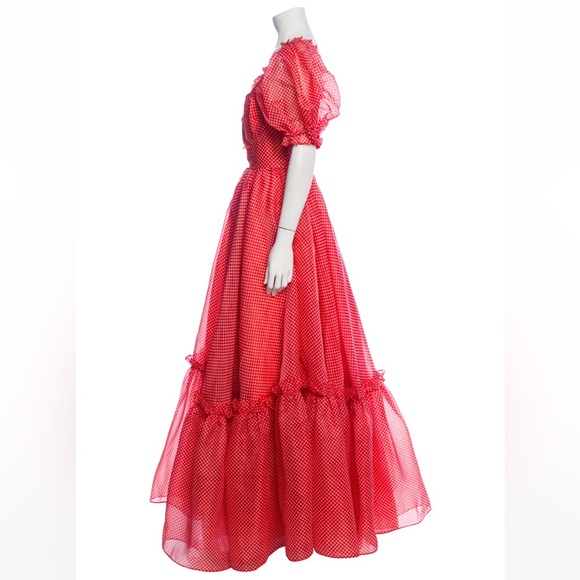 SELKIE Red Gingham Ritz Dress with Tags Size Medium - Picture 2 of 3